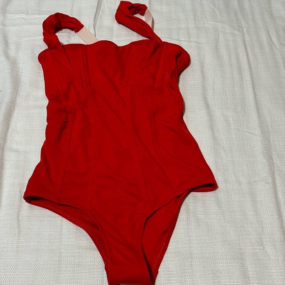 Bodysuit Red Size M NWOT - Picture 1 of 11